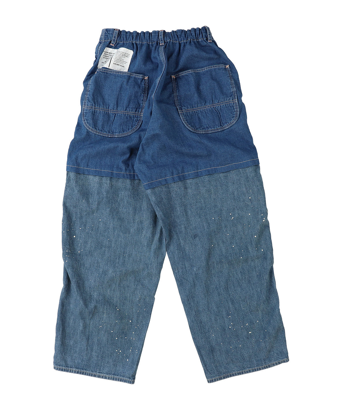 Denim Switched Design Pants(LADIES)