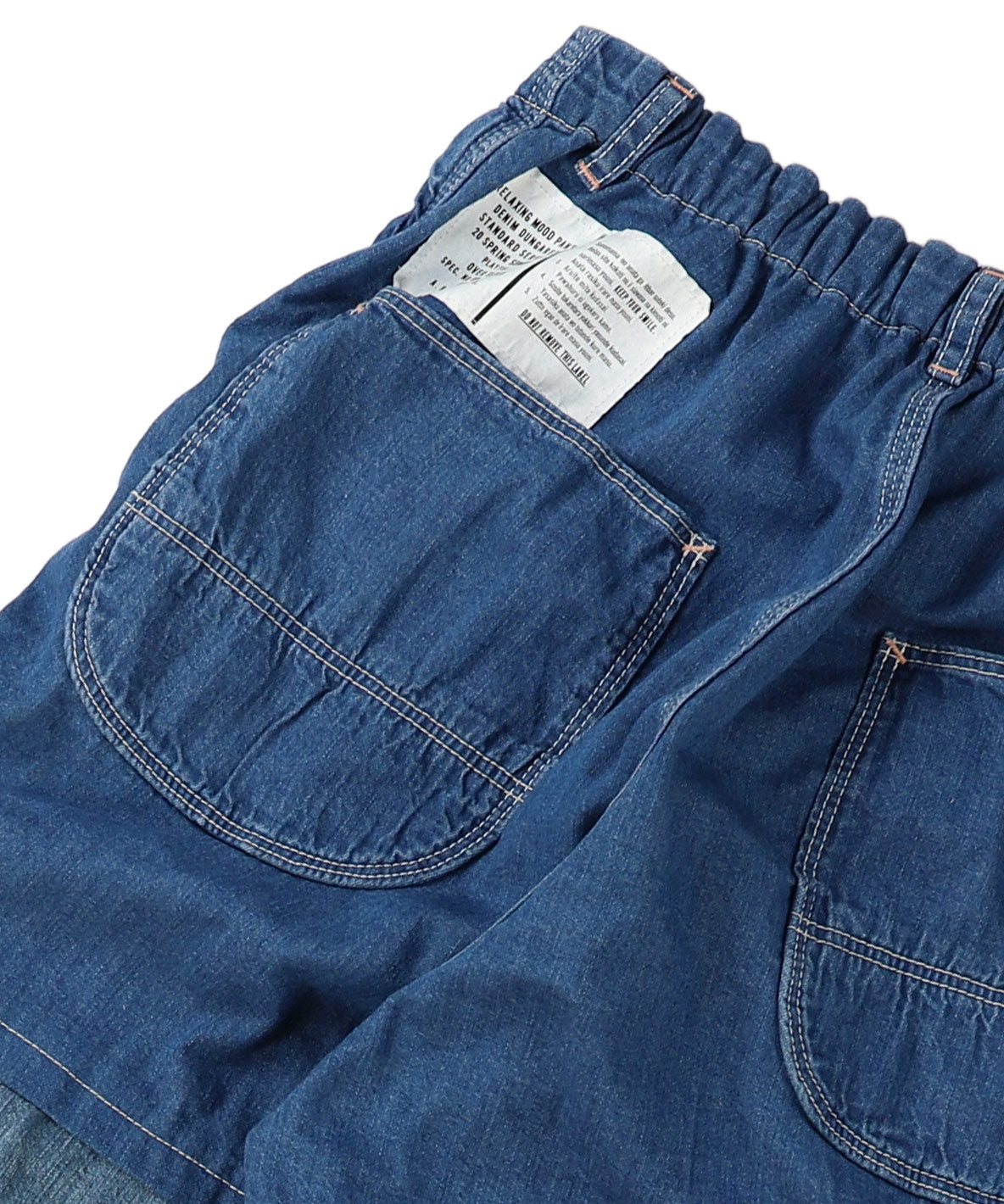 Denim Switched Design Pants(LADIES)