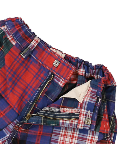 Double Cloth Patchwork Shorts