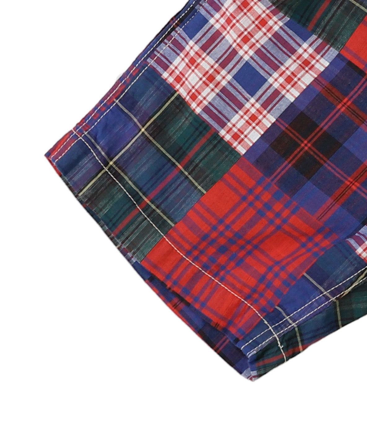 Double Cloth Patchwork Shorts