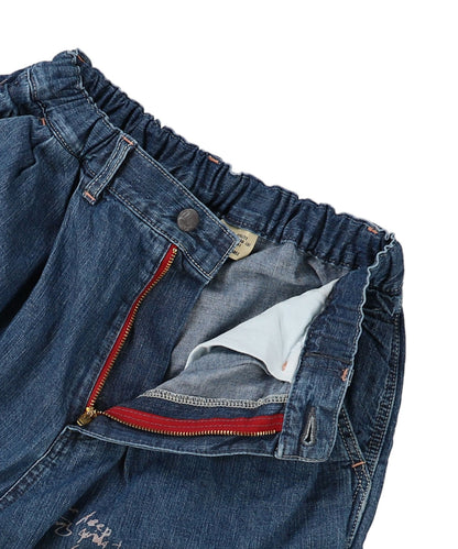 8oz Denim Scribble Shorts(LADIES)