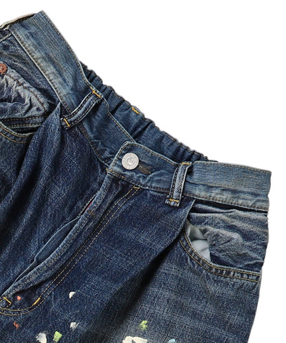 Airy Denim Ink 5P Long Pants(LADIES)