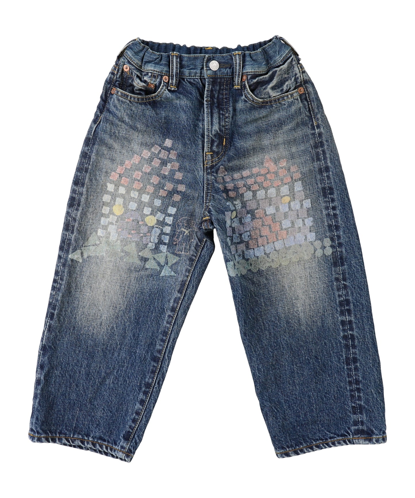 12oz HOME MADE Denim Printed Long Pants