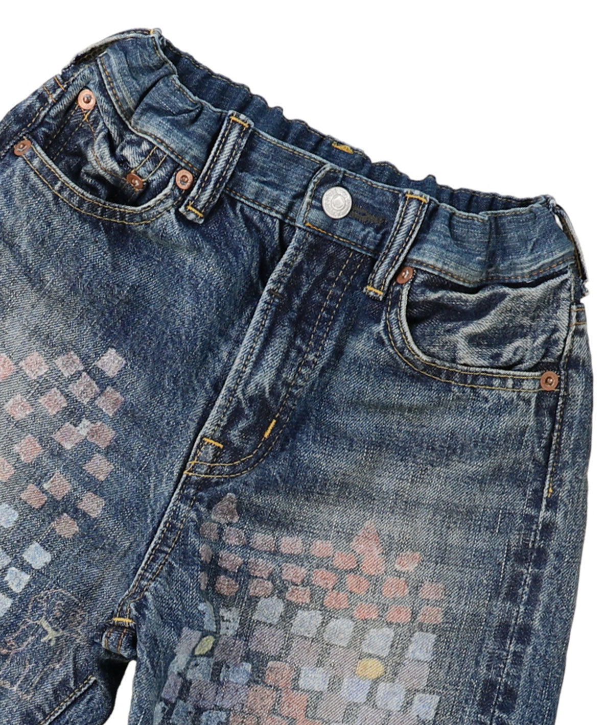 12oz HOME MADE Denim Printed Long Pants