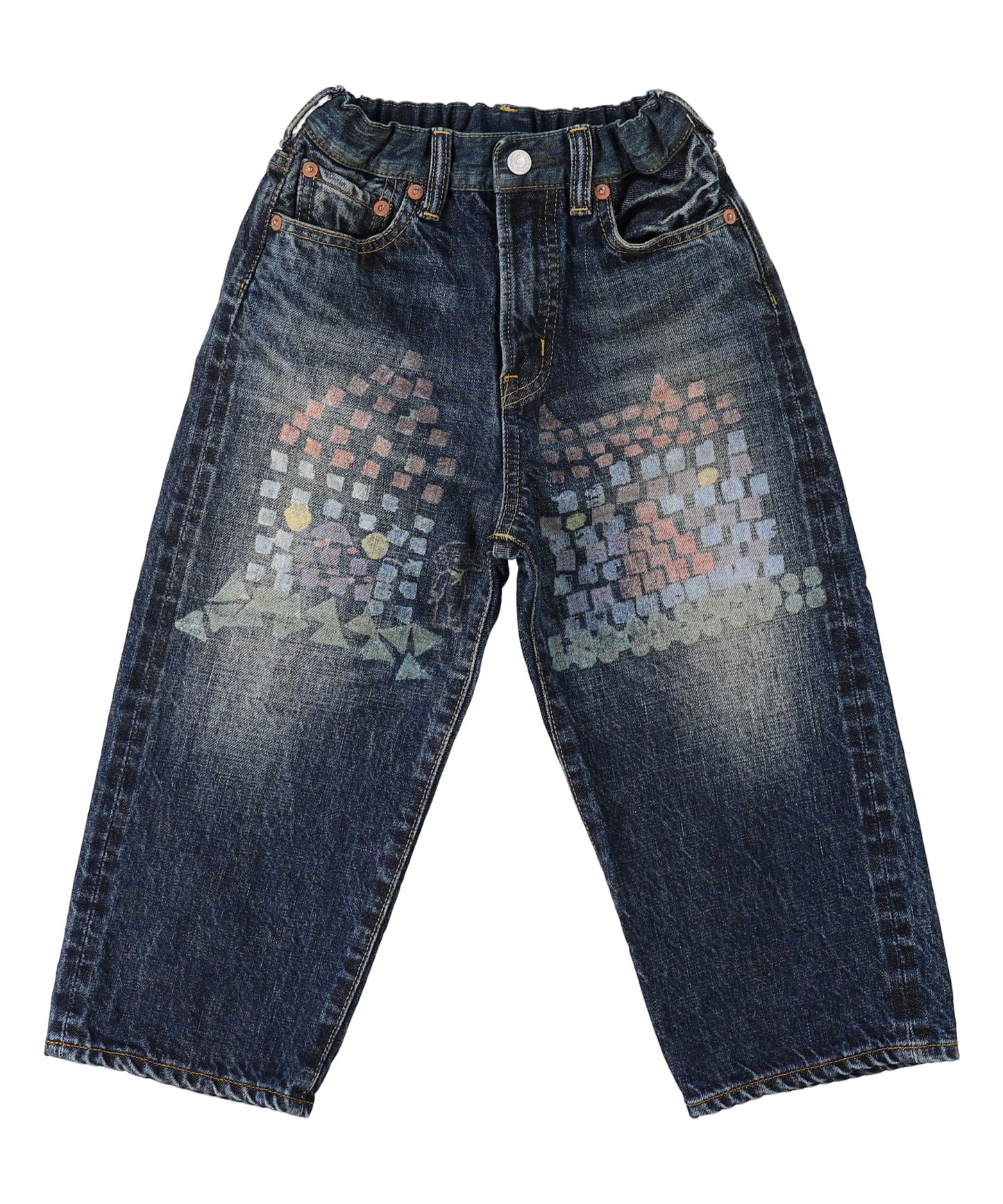 12oz HOME MADE Denim Printed Long Pants