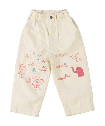 Military Backsatin Scribble Pants