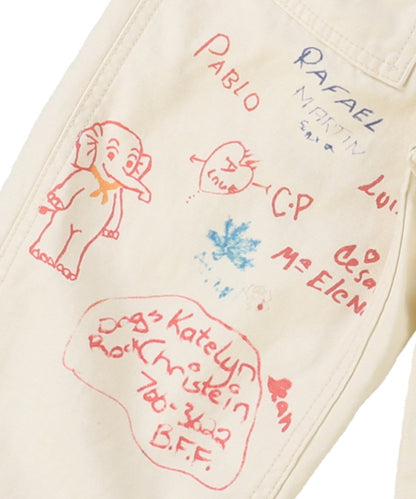 Military Backsatin Scribble Pants