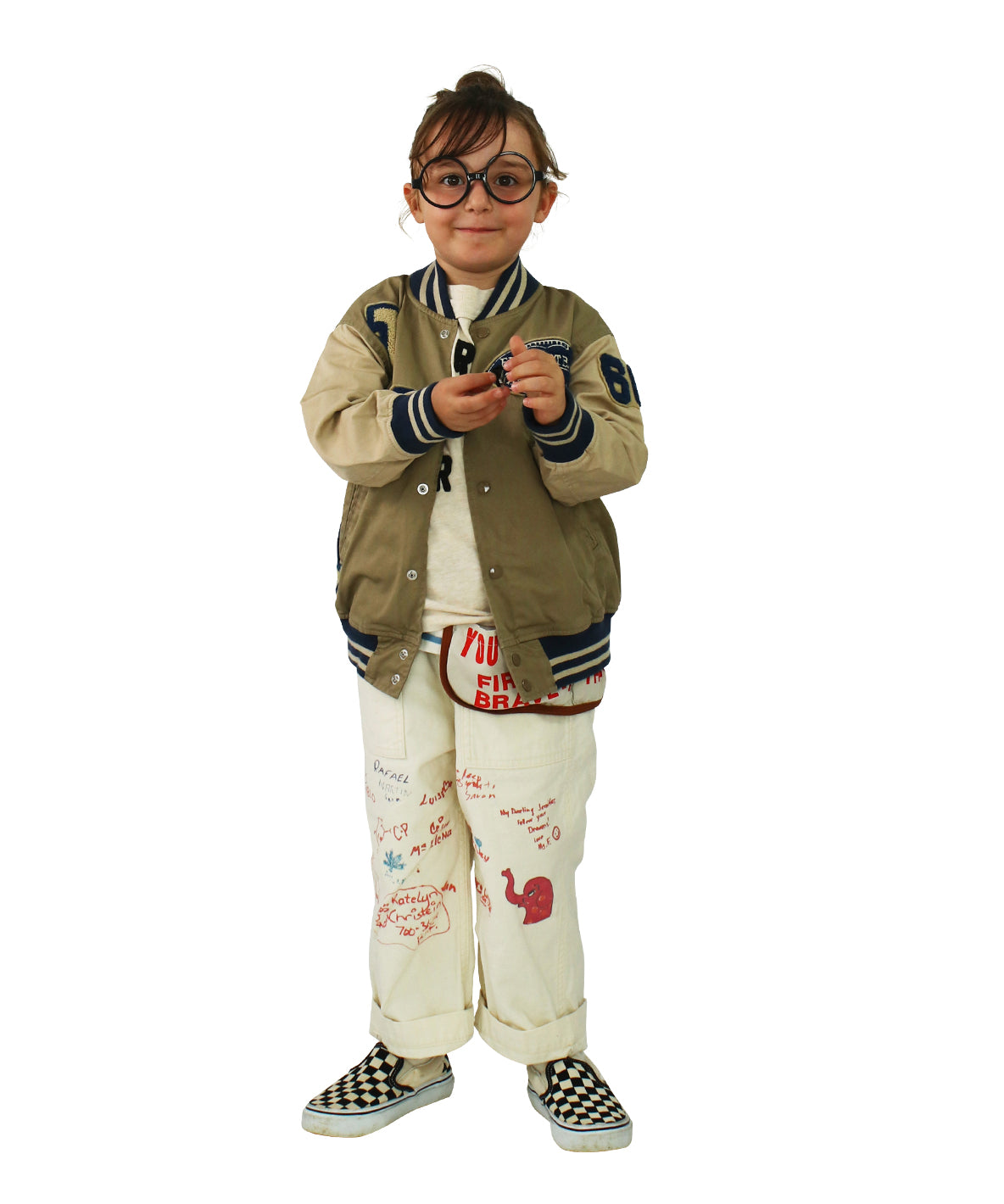 Military Backsatin Scribble Pants