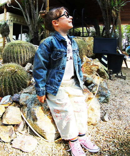 Military Backsatin Scribble Pants