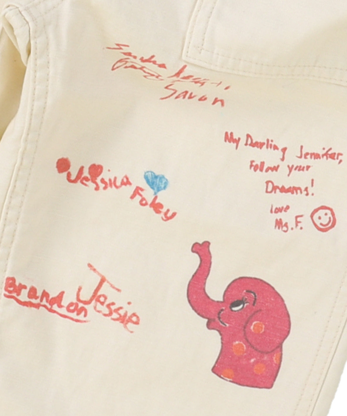 Military Backsatin Scribble Pants