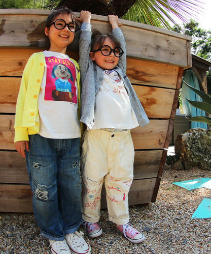 Military Backsatin Scribble Pants