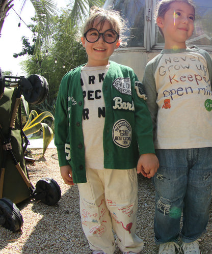 Military Backsatin Scribble Pants