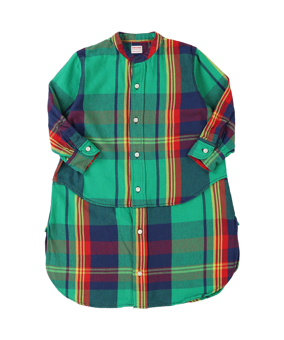 Uneven Plaid Dress