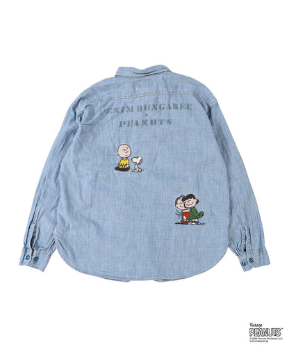 Dungaree SNOOPY Shirt(LADIES)