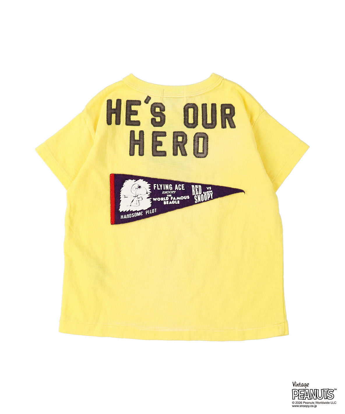 Vintage Cotton Jersey SNOOPY HERO Tee