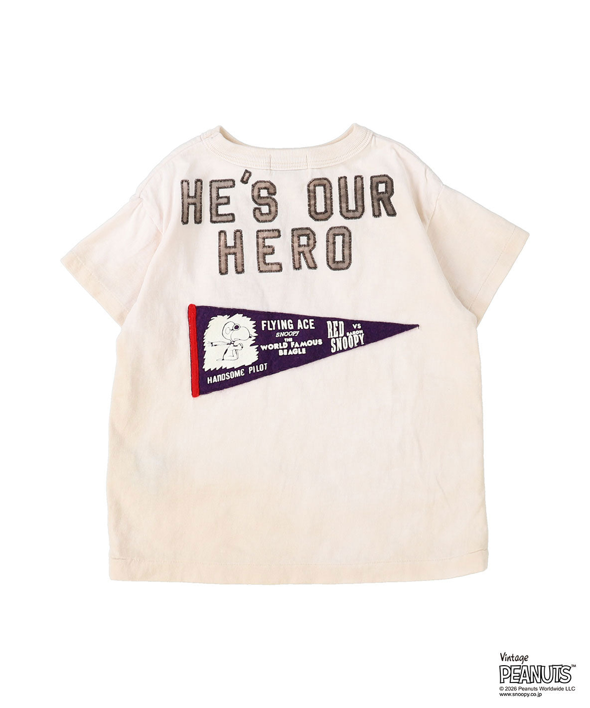 Vintage Cotton Jersey SNOOPY HERO Tee