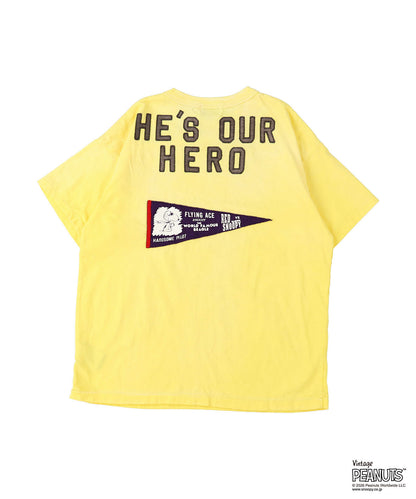 Vintage Cotton Jersey SNOOPY HERO Tee(LADIES)
