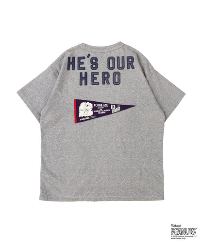 Vintage Cotton Jersey SNOOPY HERO Tee(LADIES)