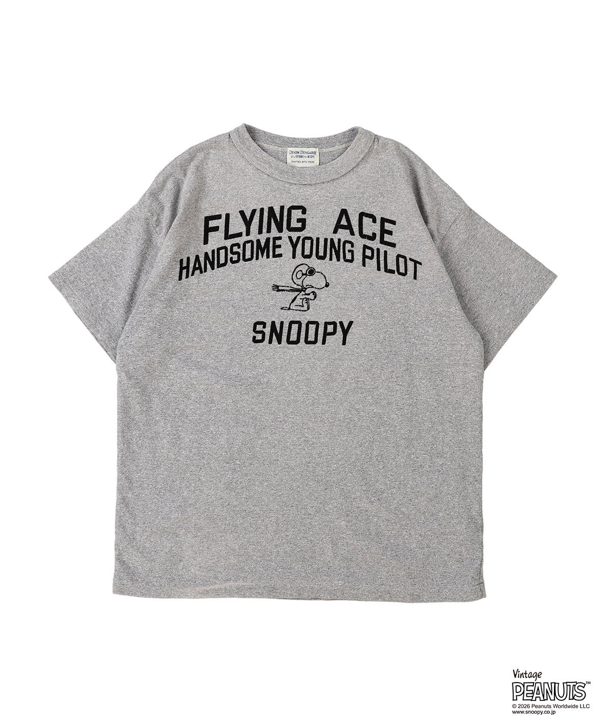 Vintage Cotton Jersey SNOOPY HERO Tee(LADIES)