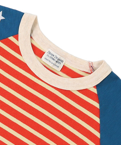 SNOOPY Striped Tee(LADIES)