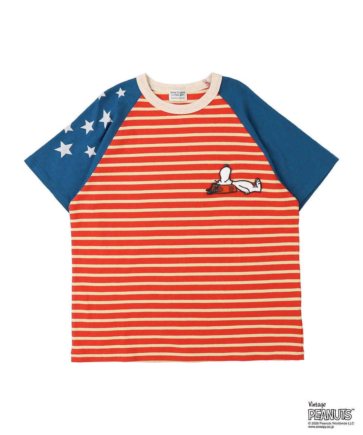 SNOOPY Striped Tee(LADIES)