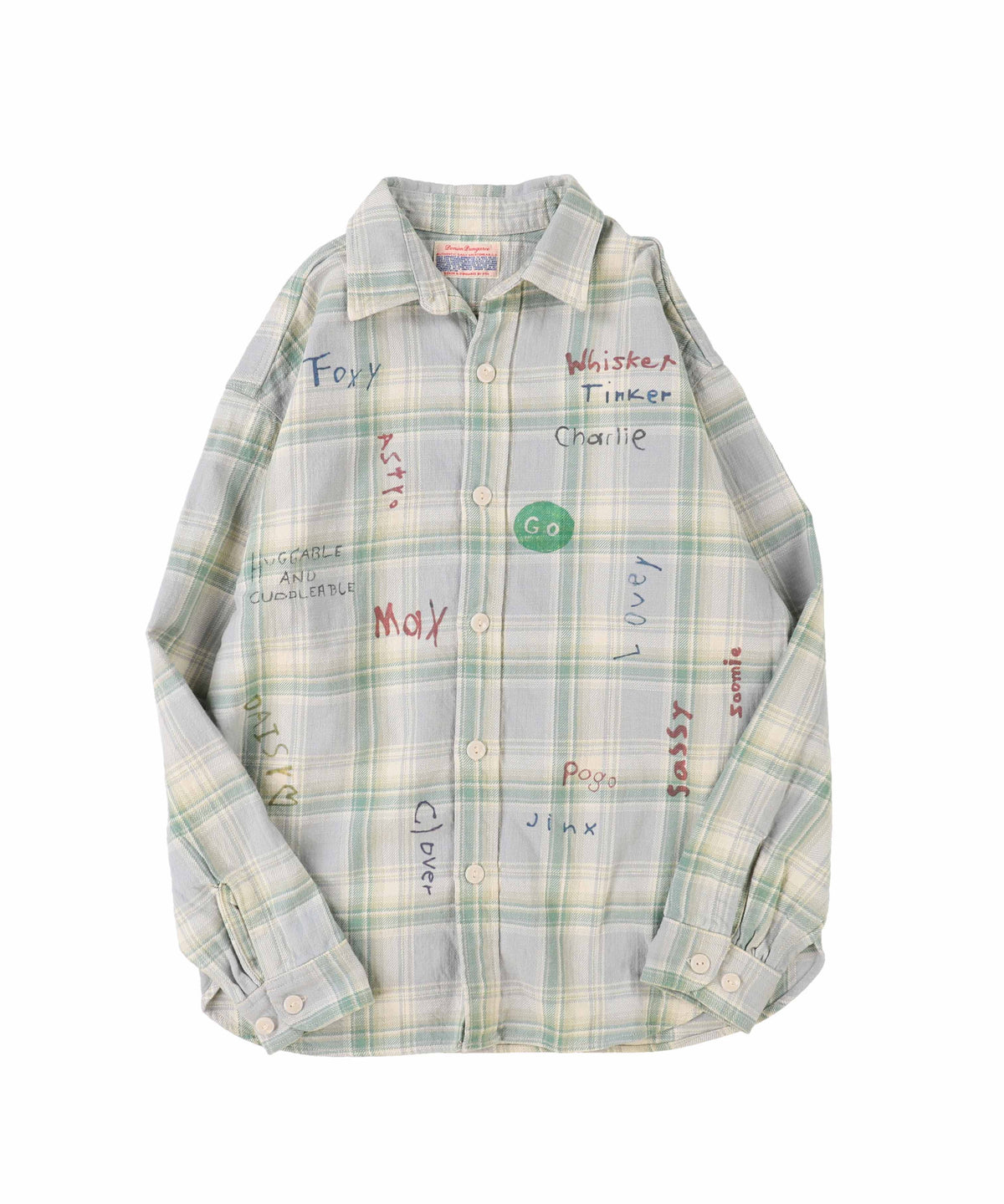 Plaid Scribble Shirt(LADIES)