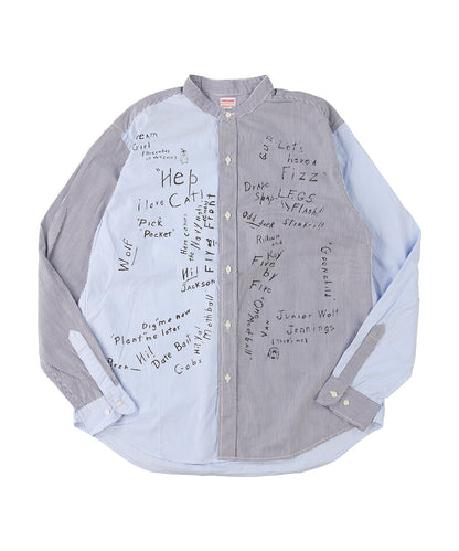 London Striped Scribble Shirt(MENS)