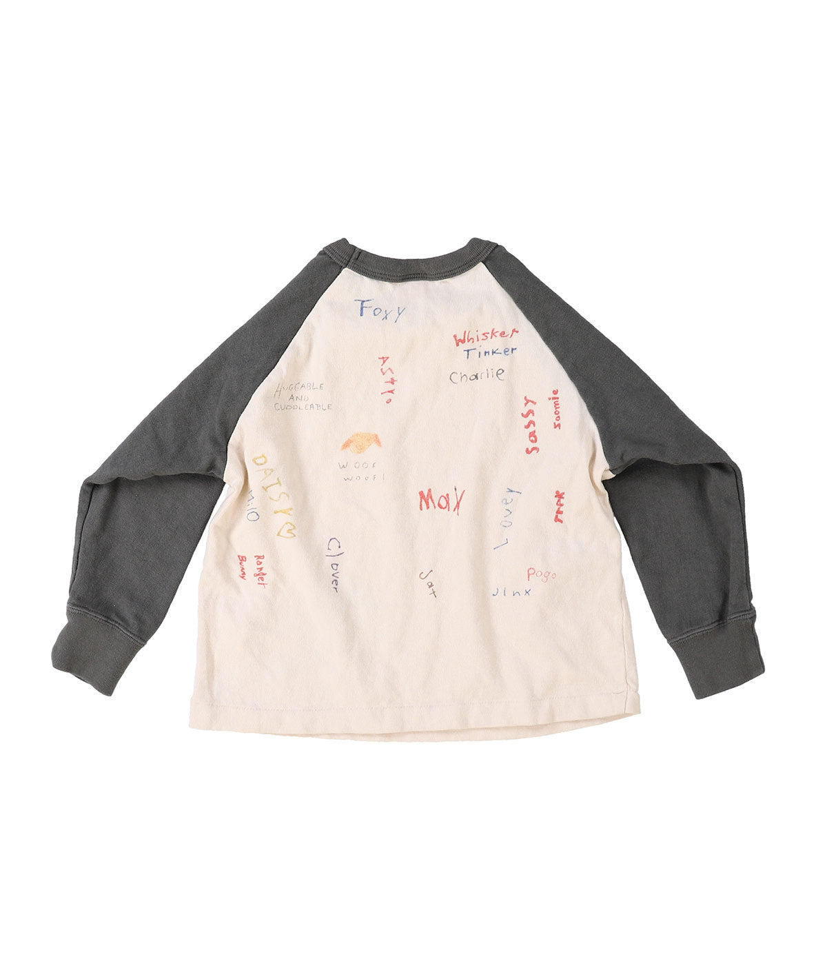 Vintage Cotton Jersey Scribble L/S Tee(LADIES)