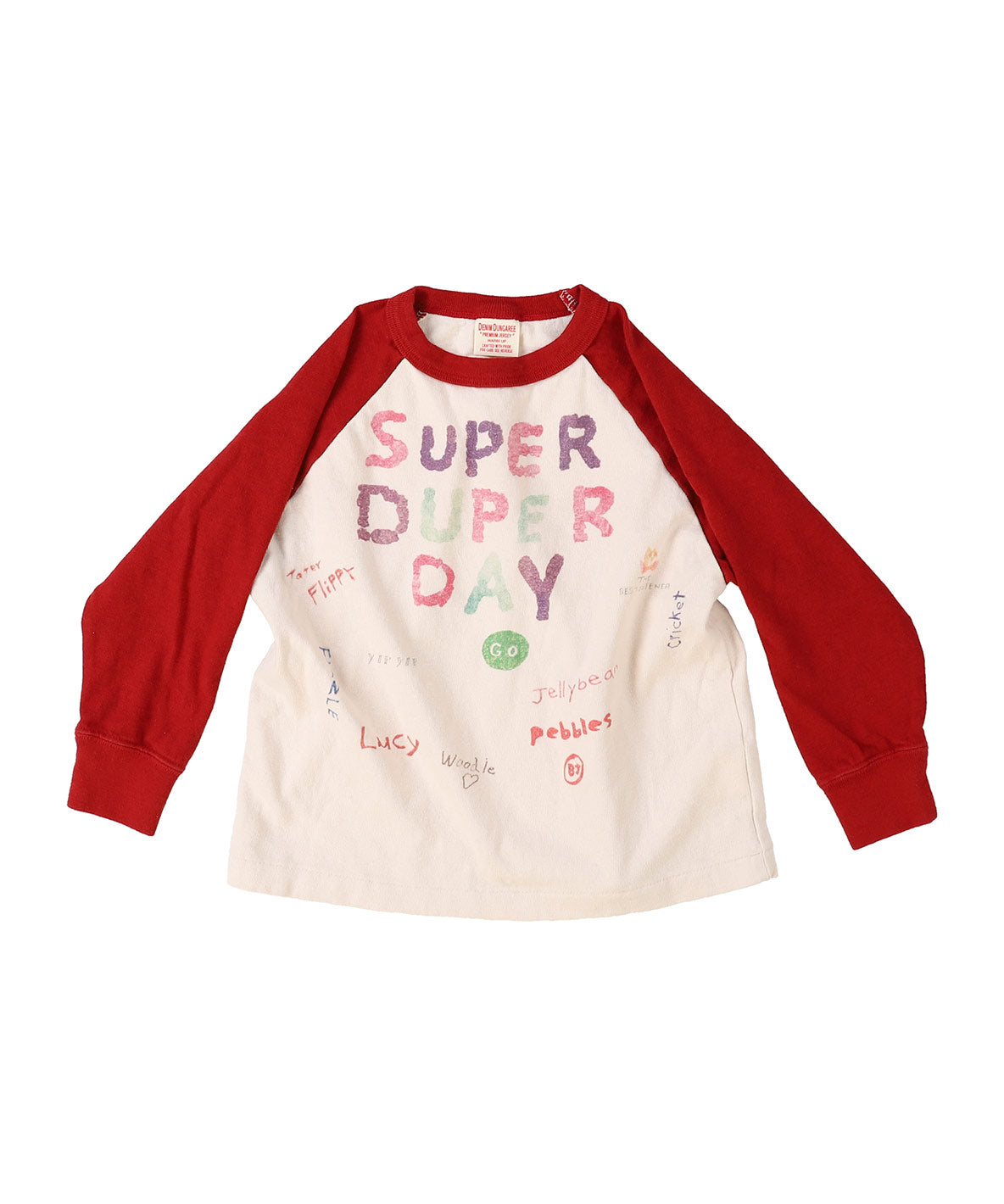 Vintage Cotton Jersey Scribble L/S Tee(LADIES)