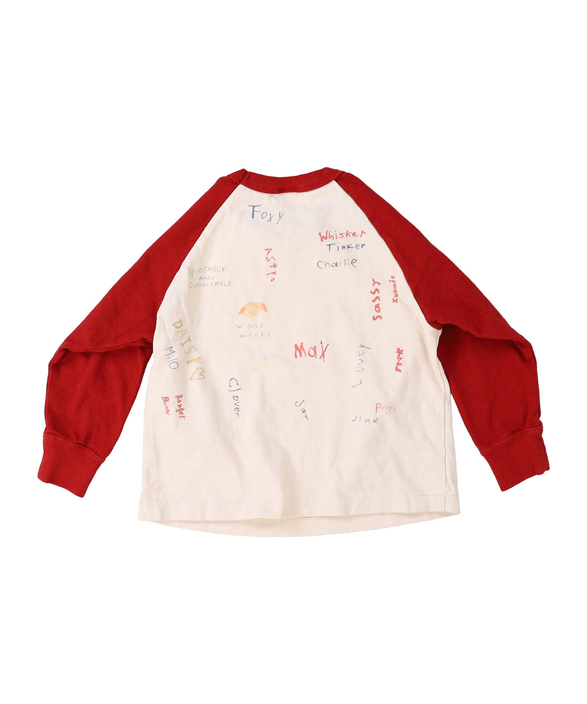 Vintage Cotton Jersey Scribble L/S Tee(LADIES)