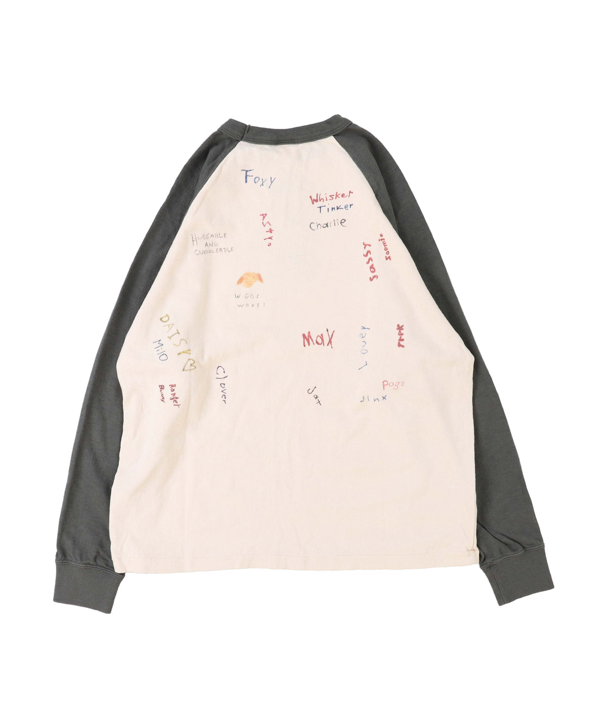 Vintage Cotton Jersey Scribble L/S Tee(LADIES)