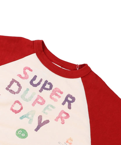 Vintage Cotton Jersey Scribble L/S Tee(LADIES)