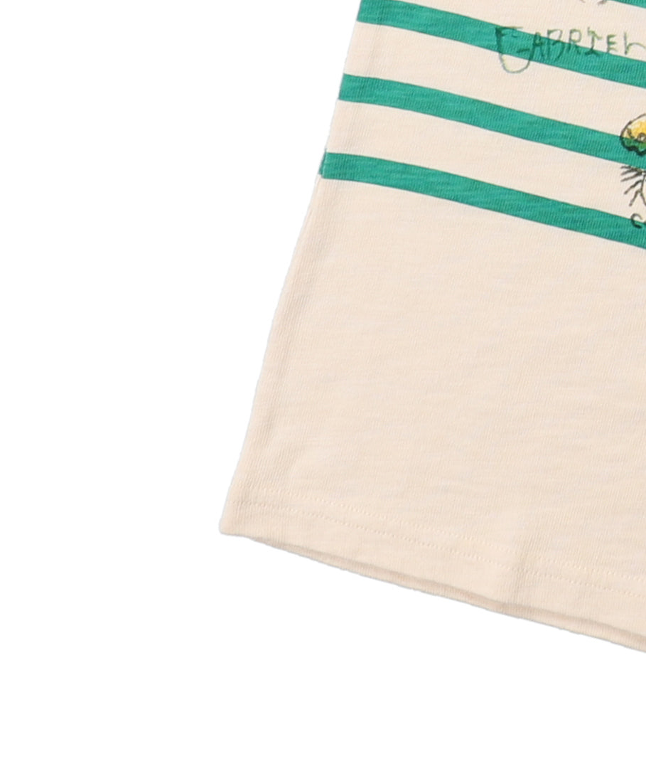 Striped Scribble L/S Tee(LADIES)