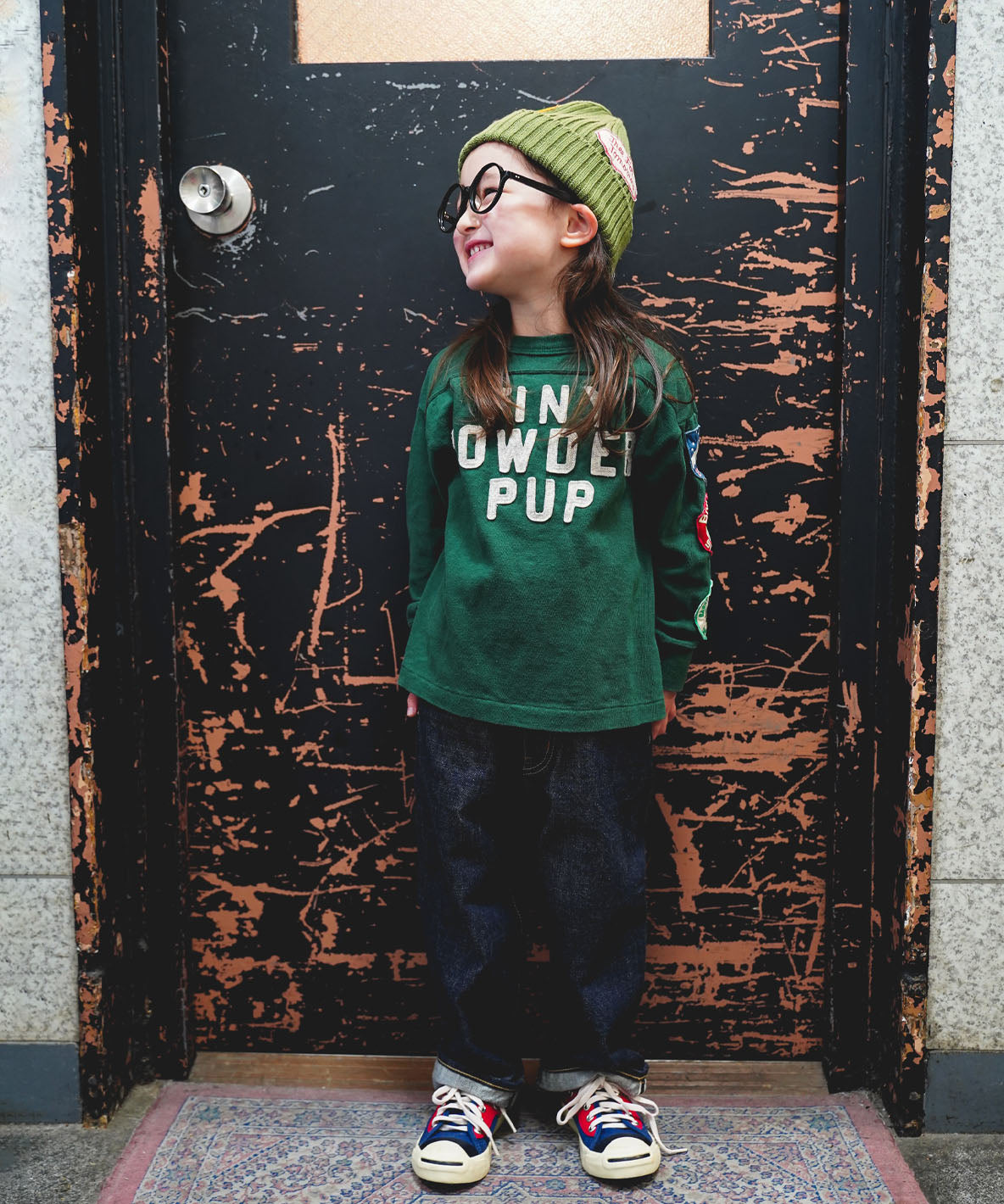 Vintage Cotton Jersey Patch L/S Tee
