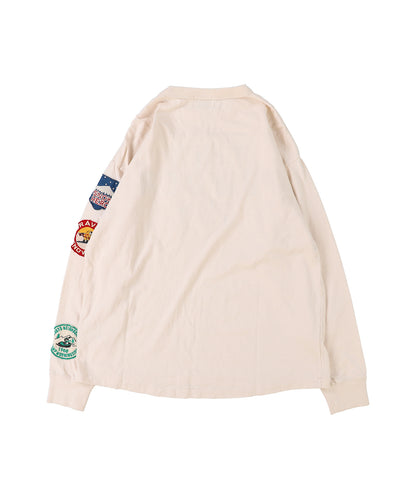 Vintage Cotton Jersey Patch L/S Tee(LADIES)