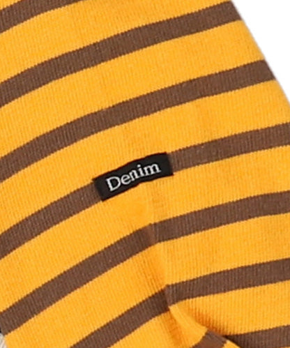Striped Cotton Jersey Boatneck L/S Tee(LADIES)