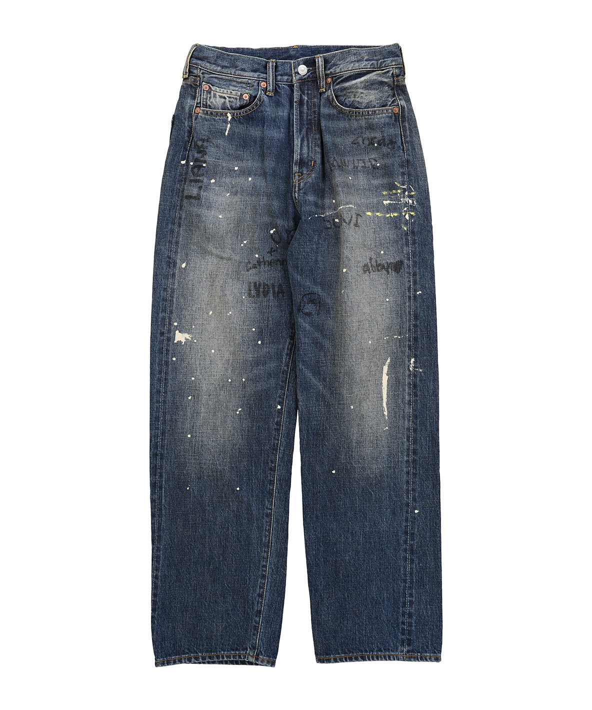 12oz HOME MADE Denim Scribble Pants(LADIES)