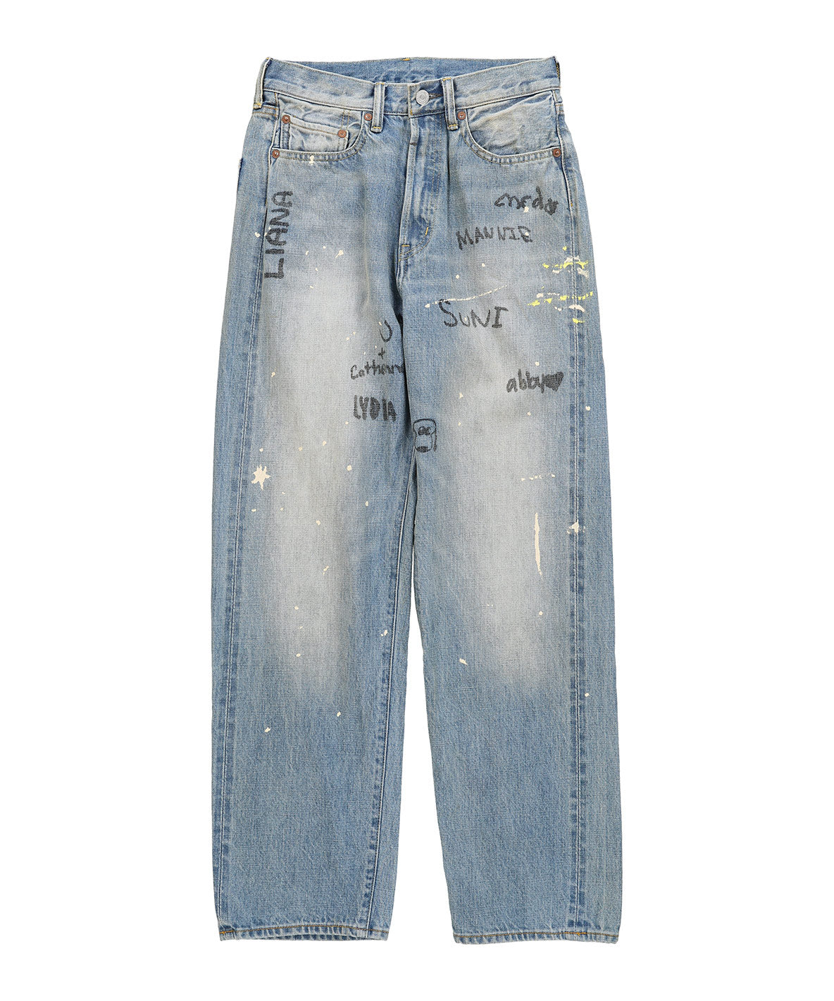 12oz HOME MADE Denim Scribble Pants(LADIES)