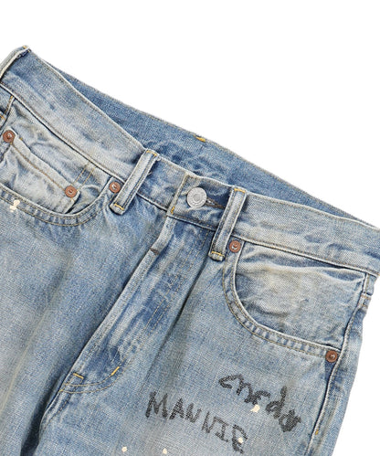 12oz HOME MADE Denim Scribble Pants(LADIES)