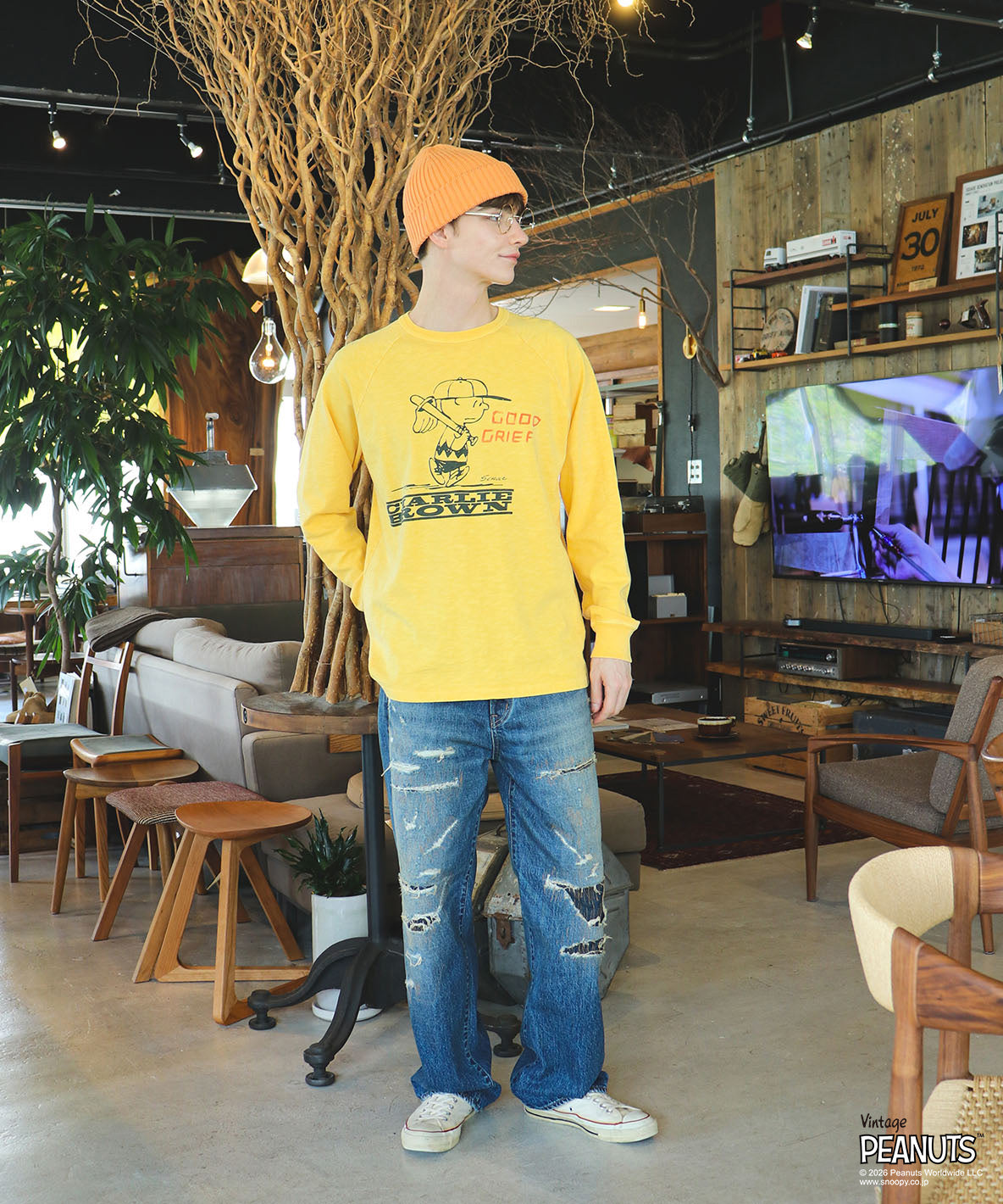 12oz HOME MADE Denim Grunge Remake Pants(MENS)
