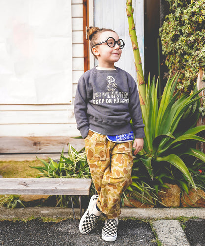 Back Satin Camouflage Reversible Pants