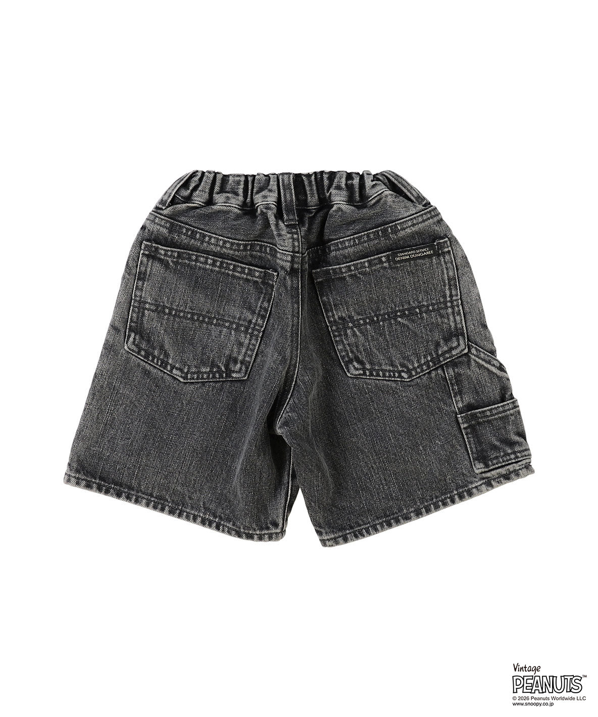 Black Denim SNOOPY Shorts