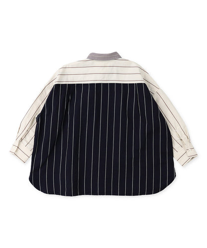 Cotton Linen Weather Striped Shirt