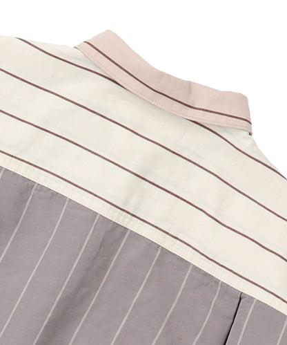 Cotton Linen Weather Striped Shirt