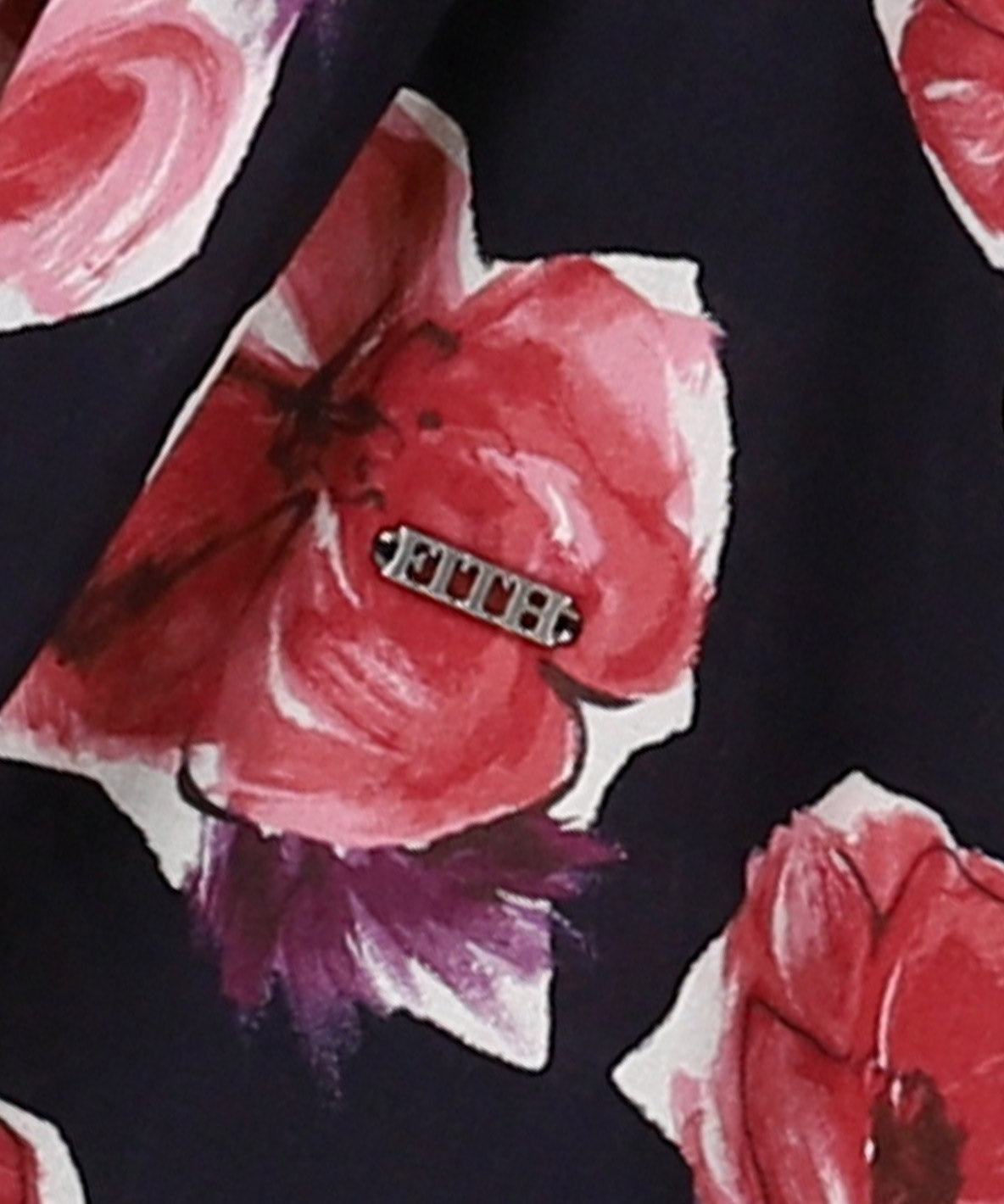 Flower Print Gathered Pullover