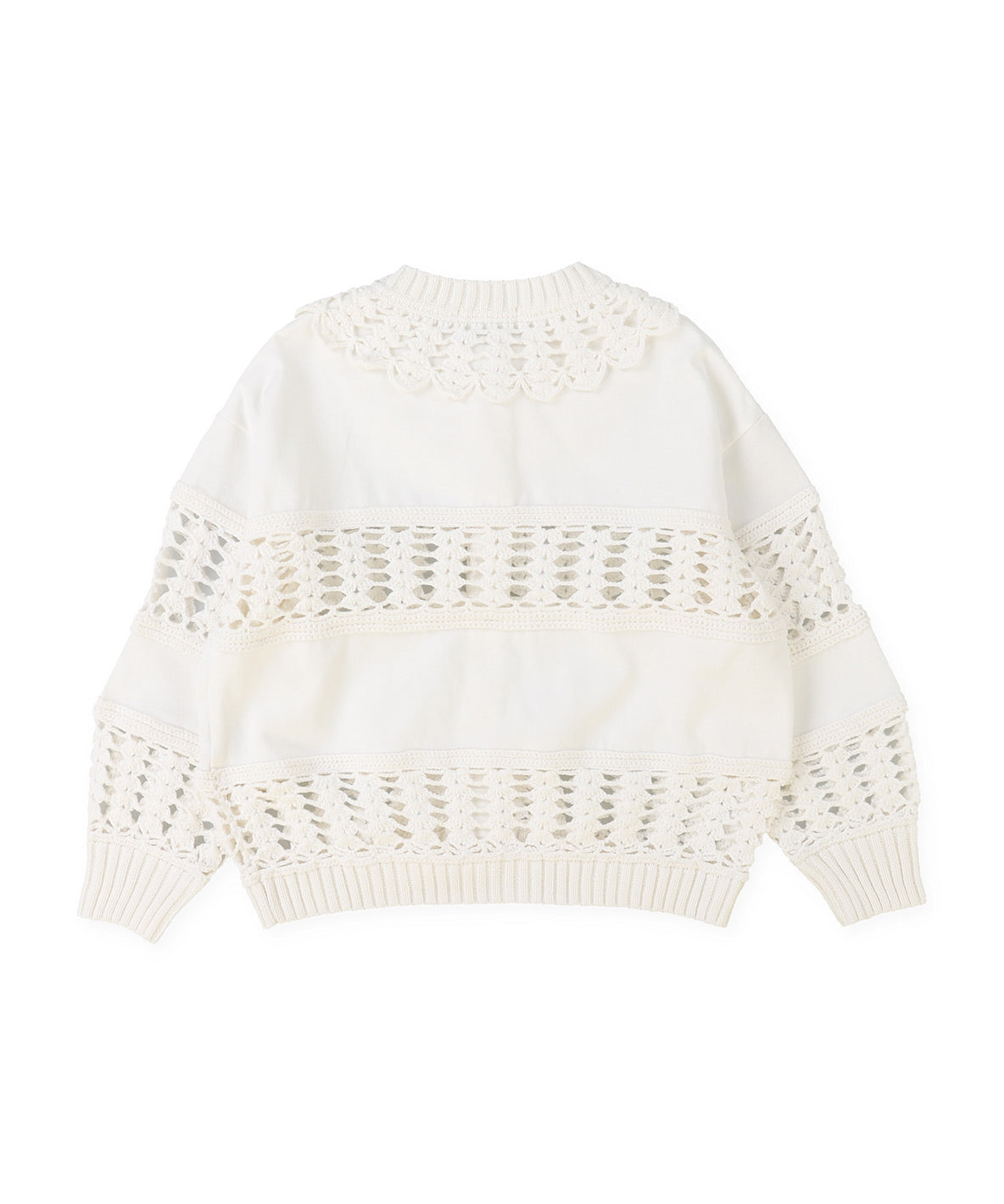 Smooth Cotton Jersey and Knit Cardigan