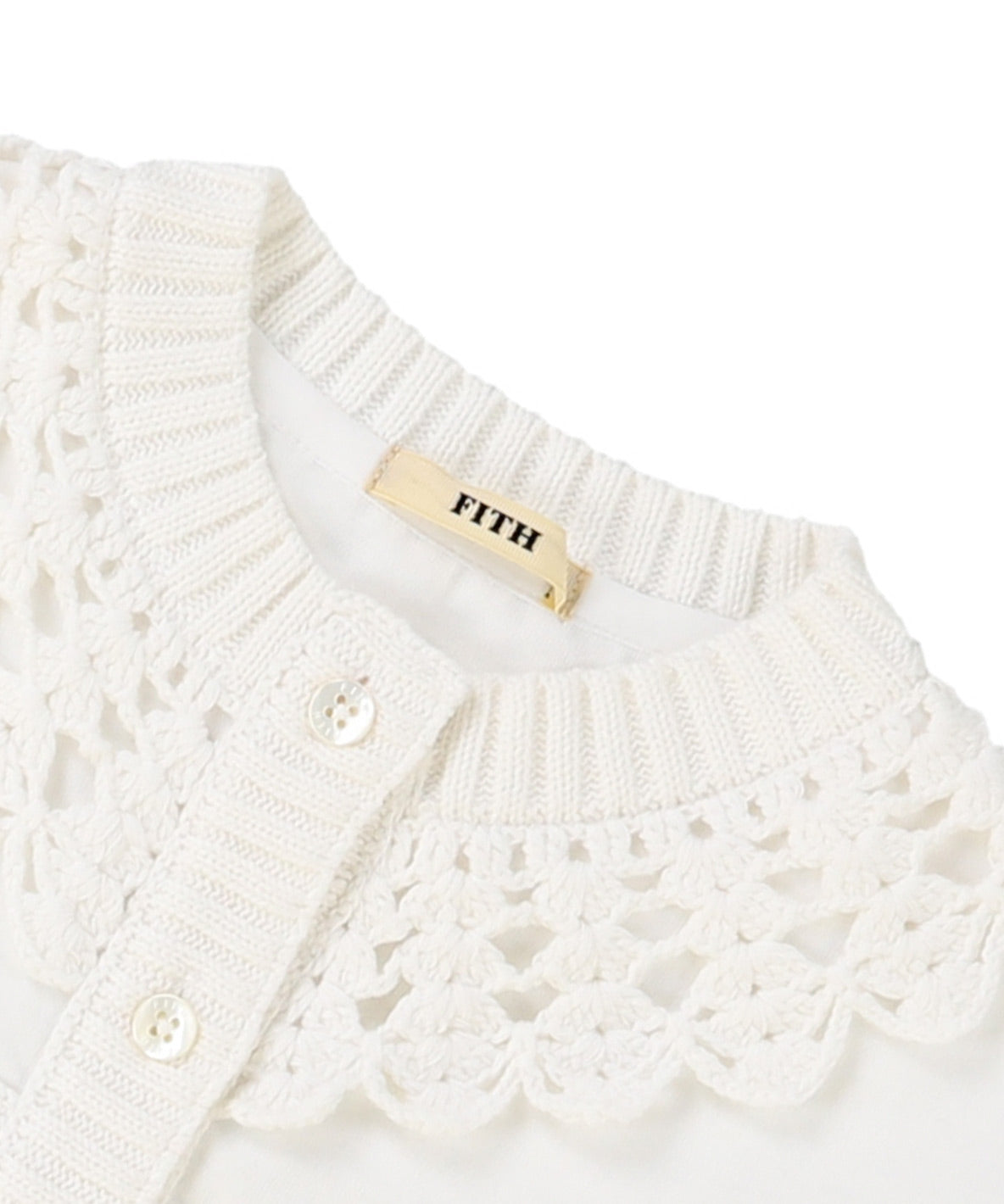 Smooth Cotton Jersey and Knit Cardigan