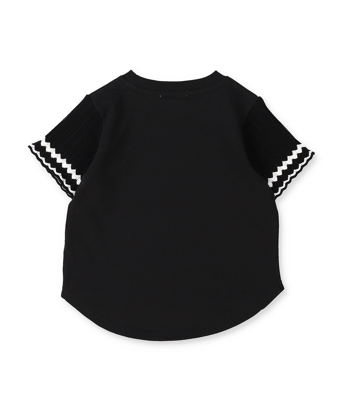 Smooth Cotton Jersey and Knit Collar Tee
