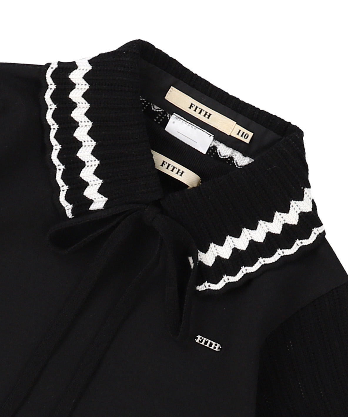 Smooth Cotton Jersey and Knit Collar Tee