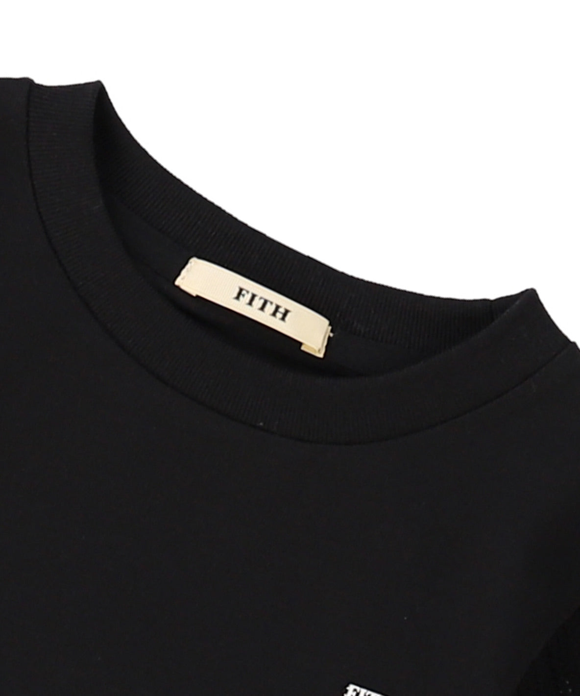 Smooth Cotton Jersey and Knit Collar Tee